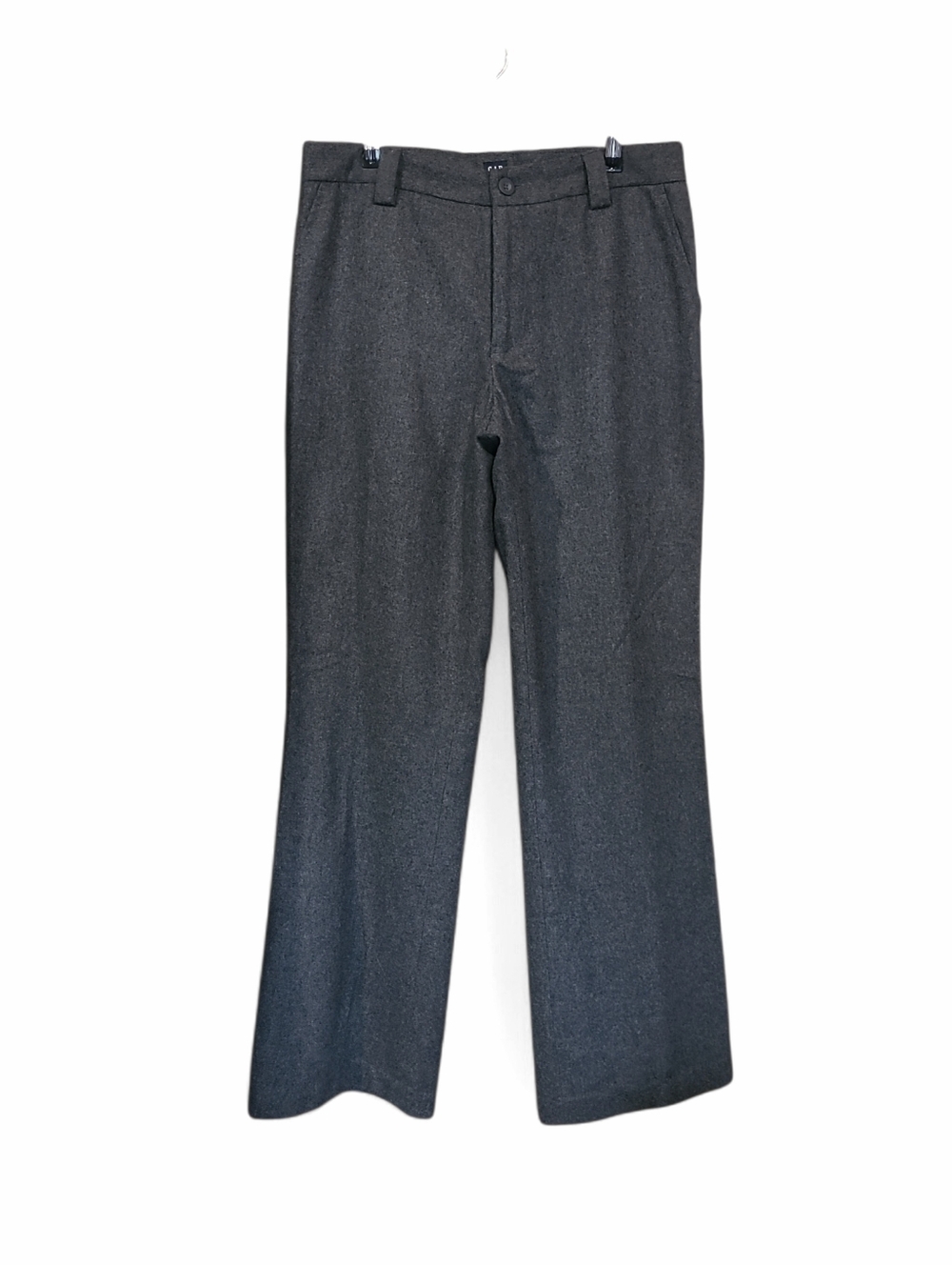 Women's Gap Wool Blend Trousers Straight Leg Size 8 Grey